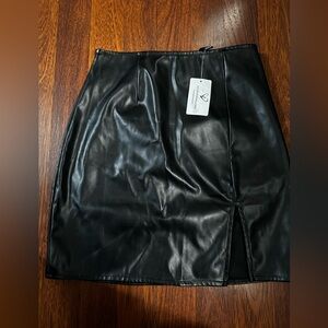 Windsor Faux Leather Skirt